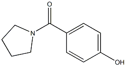 4-(pyrrolidin-1-ylcarbonyl)phenol Struktur