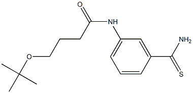 4-(tert-butoxy)-N-(3-carbamothioylphenyl)butanamide Struktur