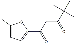 4,4-dimethyl-1-(5-methylthiophen-2-yl)pentane-1,3-dione Struktur