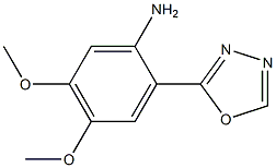 4,5-dimethoxy-2-(1,3,4-oxadiazol-2-yl)aniline Struktur