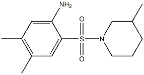 4,5-dimethyl-2-[(3-methylpiperidine-1-)sulfonyl]aniline Struktur