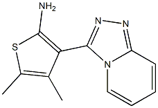 4,5-dimethyl-3-[1,2,4]triazolo[4,3-a]pyridin-3-ylthien-2-ylamine Struktur