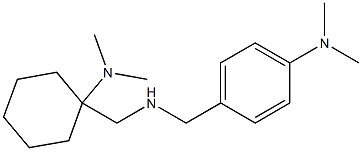 4-[({[1-(dimethylamino)cyclohexyl]methyl}amino)methyl]-N,N-dimethylaniline Struktur