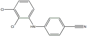 4-[(2,3-dichlorophenyl)amino]benzonitrile Struktur