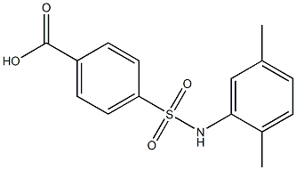 4-[(2,5-dimethylphenyl)sulfamoyl]benzoic acid Struktur