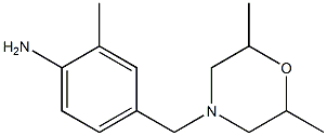 4-[(2,6-dimethylmorpholin-4-yl)methyl]-2-methylaniline Struktur