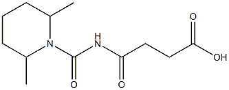 4-[(2,6-dimethylpiperidin-1-yl)carbonylamino]-4-oxobutanoic acid Struktur