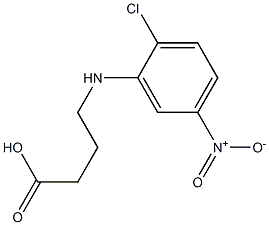 4-[(2-chloro-5-nitrophenyl)amino]butanoic acid Struktur