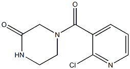 4-[(2-chloropyridin-3-yl)carbonyl]piperazin-2-one Struktur