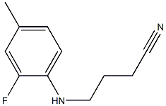 4-[(2-fluoro-4-methylphenyl)amino]butanenitrile Struktur