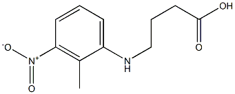 4-[(2-methyl-3-nitrophenyl)amino]butanoic acid Struktur