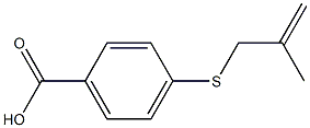 4-[(2-methylprop-2-en-1-yl)sulfanyl]benzoic acid Struktur