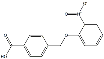 4-[(2-nitrophenoxy)methyl]benzoic acid Struktur