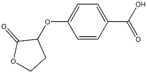 4-[(2-oxooxolan-3-yl)oxy]benzoic acid Struktur