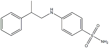 4-[(2-phenylpropyl)amino]benzene-1-sulfonamide Struktur