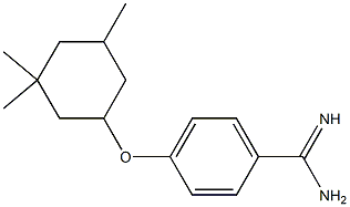 4-[(3,3,5-trimethylcyclohexyl)oxy]benzene-1-carboximidamide Struktur