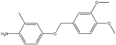 4-[(3,4-dimethoxyphenyl)methoxy]-2-methylaniline Struktur