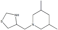 4-[(3,5-dimethylpiperidin-1-yl)methyl]-1,3-thiazolidine Struktur