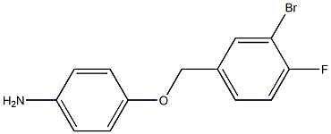 4-[(3-bromo-4-fluorophenyl)methoxy]aniline Struktur