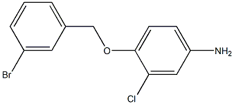 4-[(3-bromobenzyl)oxy]-3-chloroaniline Struktur