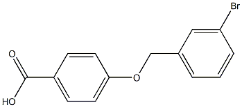 4-[(3-bromophenyl)methoxy]benzoic acid Struktur