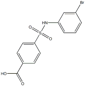 4-[(3-bromophenyl)sulfamoyl]benzoic acid Struktur