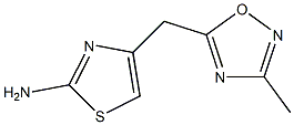 4-[(3-methyl-1,2,4-oxadiazol-5-yl)methyl]-1,3-thiazol-2-amine Struktur