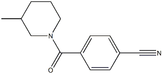 4-[(3-methylpiperidin-1-yl)carbonyl]benzonitrile Struktur