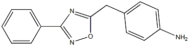 4-[(3-phenyl-1,2,4-oxadiazol-5-yl)methyl]aniline Struktur