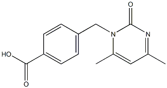 4-[(4,6-dimethyl-2-oxopyrimidin-1(2H)-yl)methyl]benzoic acid Struktur