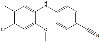 4-[(4-chloro-2-methoxy-5-methylphenyl)amino]benzonitrile Struktur