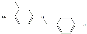 4-[(4-chlorophenyl)methoxy]-2-methylaniline Struktur