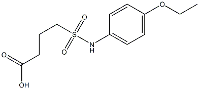 4-[(4-ethoxyphenyl)sulfamoyl]butanoic acid Struktur