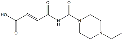 4-[(4-ethylpiperazin-1-yl)carbonylamino]-4-oxobut-2-enoic acid Struktur