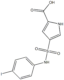 4-[(4-iodophenyl)sulfamoyl]-1H-pyrrole-2-carboxylic acid Struktur