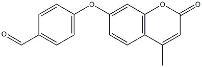 4-[(4-methyl-2-oxo-2H-chromen-7-yl)oxy]benzaldehyde Struktur