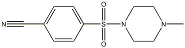 4-[(4-methylpiperazin-1-yl)sulfonyl]benzonitrile Struktur