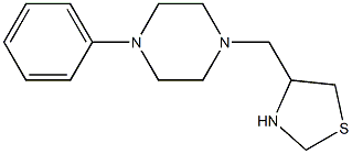 4-[(4-phenylpiperazin-1-yl)methyl]-1,3-thiazolidine Struktur