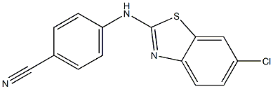 4-[(6-chloro-1,3-benzothiazol-2-yl)amino]benzonitrile Struktur