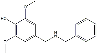 4-[(benzylamino)methyl]-2,6-dimethoxyphenol Struktur