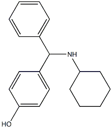 4-[(cyclohexylamino)(phenyl)methyl]phenol Struktur