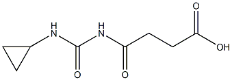 4-[(cyclopropylcarbamoyl)amino]-4-oxobutanoic acid Struktur