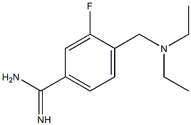 4-[(diethylamino)methyl]-3-fluorobenzenecarboximidamide Struktur