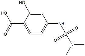 4-[(dimethylsulfamoyl)amino]-2-hydroxybenzoic acid Struktur