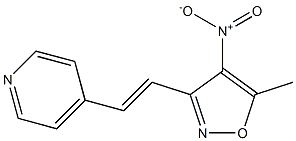 4-[(E)-2-(5-methyl-4-nitroisoxazol-3-yl)vinyl]pyridine Struktur