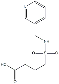 4-[(pyridin-3-ylmethyl)sulfamoyl]butanoic acid Struktur