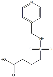 4-[(pyridin-4-ylmethyl)sulfamoyl]butanoic acid Struktur