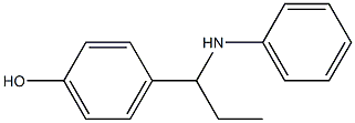 4-[1-(phenylamino)propyl]phenol Struktur