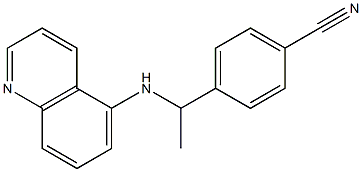 4-[1-(quinolin-5-ylamino)ethyl]benzonitrile Struktur