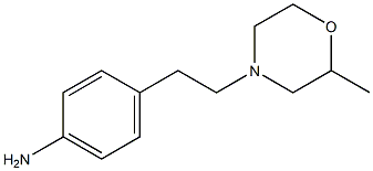 4-[2-(2-methylmorpholin-4-yl)ethyl]aniline Struktur